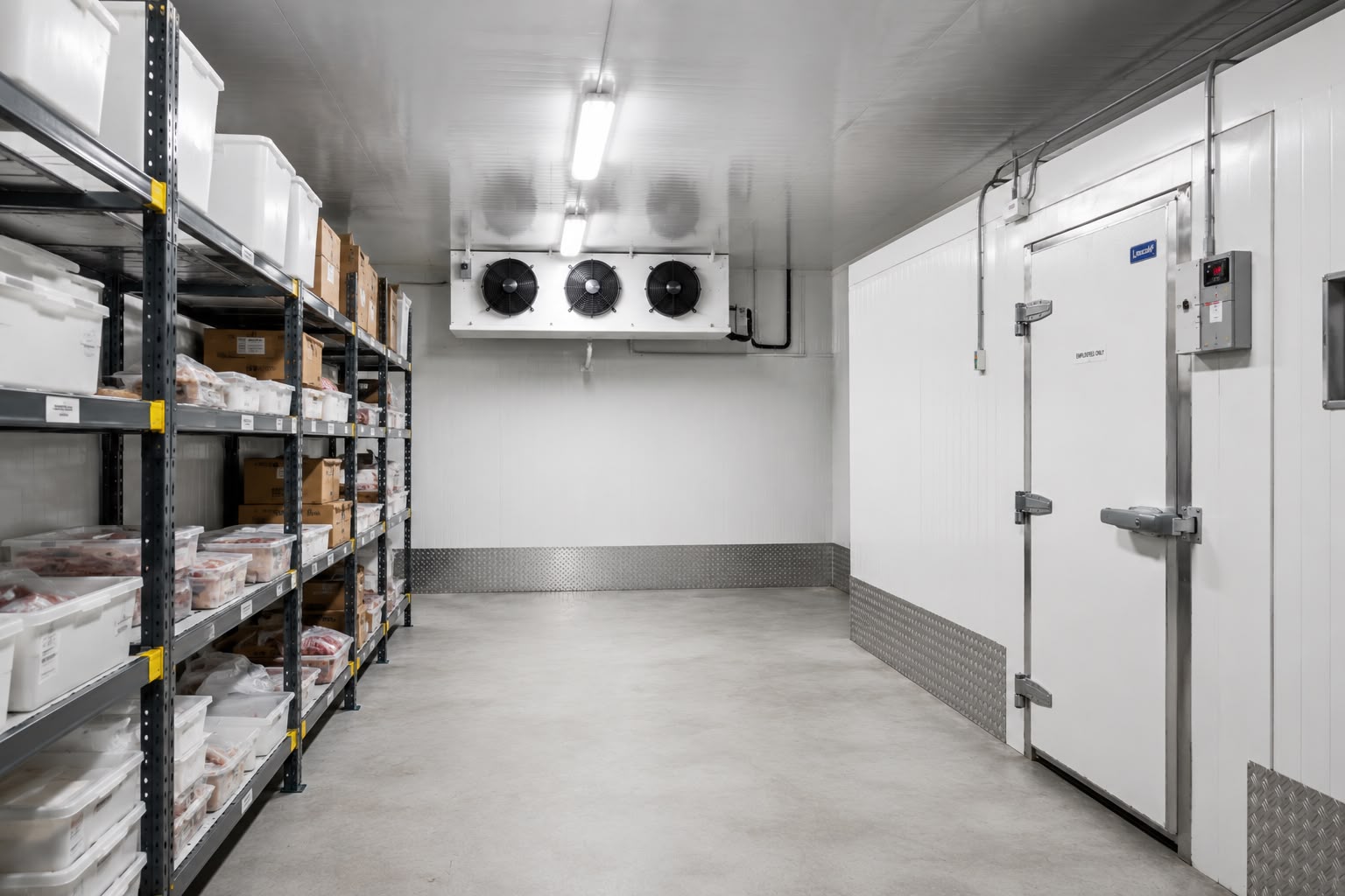 Walk-in cold room chiller vs freezer